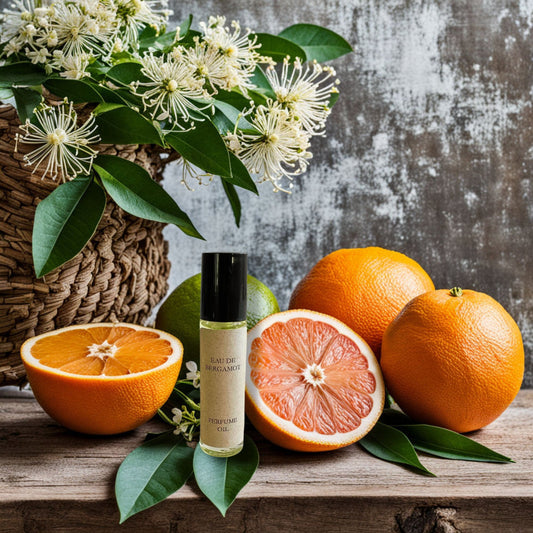 Eau de Bergamot Perfume Oil, Body Oil, Bum Firming Oil | Bergamot, grapefruit, orange blossom, cedarwood, amber | Inspired by Le Labo Bergamote 22